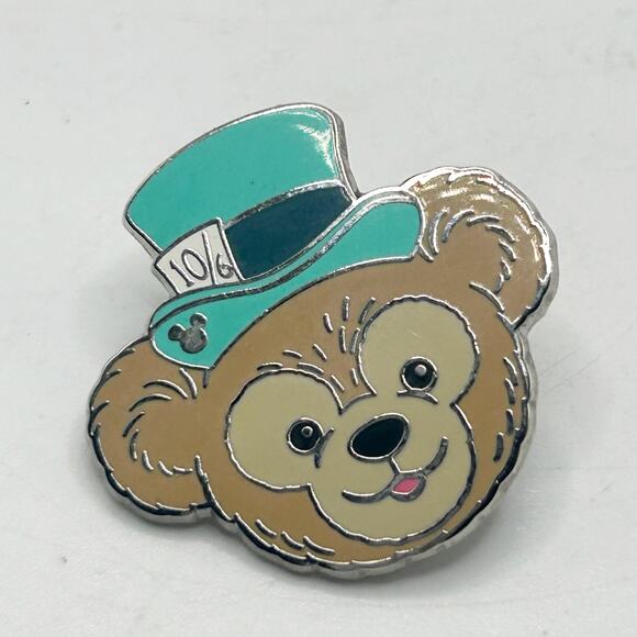 Mad Hatter Duffy Bear Hat 2013 Hidden Mickey Disney Pin Alice in Wonderland - Picture 1 of 3